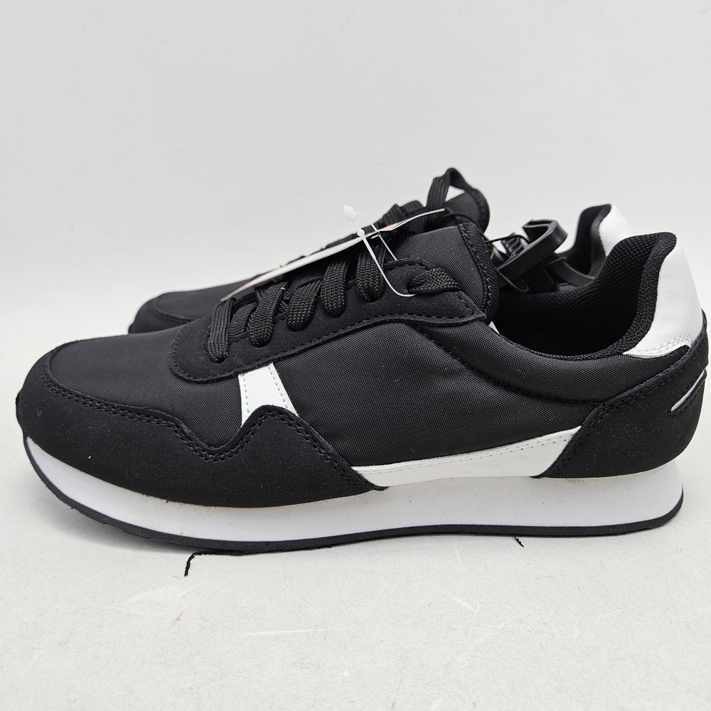 Avia Retro Jogger Black White Memory Foam Sneakers WMAV21JT001 Womens 7 NEW - Picture 10 of 15
